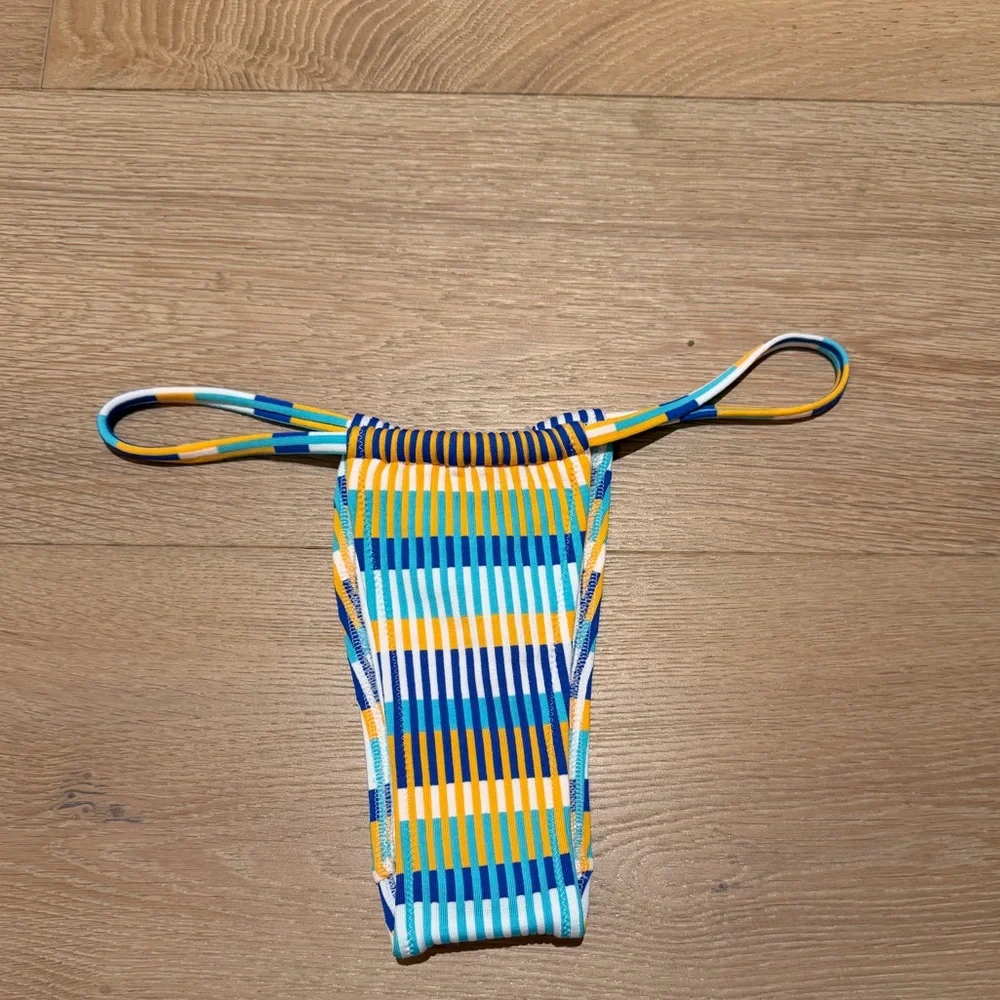 NWT Solid & Striped Multicolor Raine Bikini Bottom - Picture 4 of 8